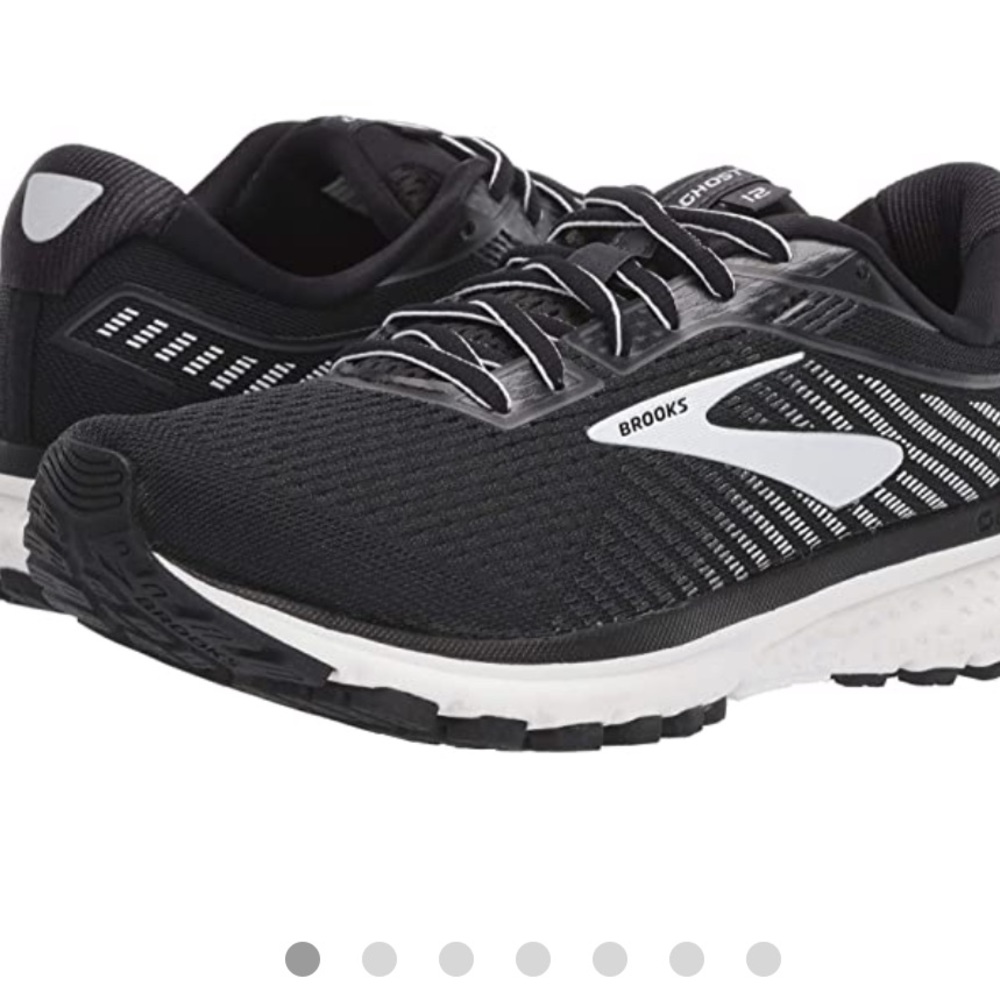 Brooks Ghost 12 Sneakers Size 7.5 Black/White